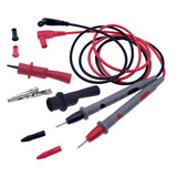 1 pair 10A 20A Digital Multimeter probe Soft silicone wire Needle tip Universal test leads with Alligator clip