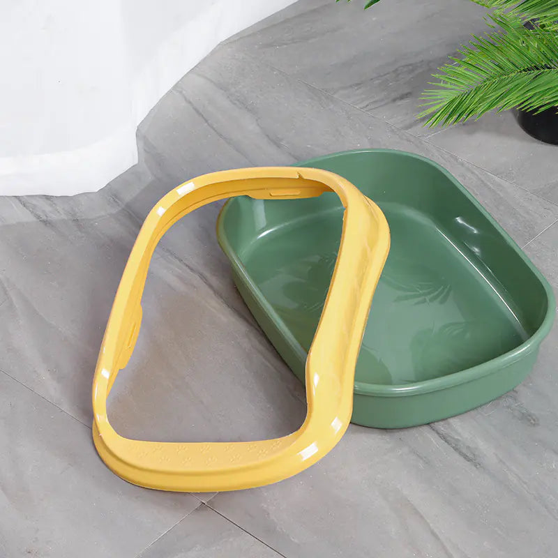 Home Style Cat Litter Box with Shovel and Supplies