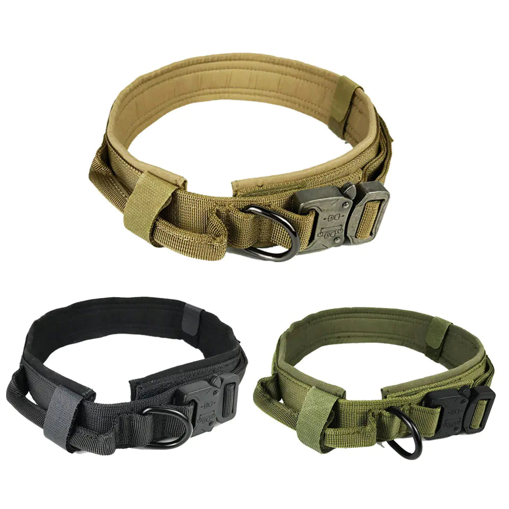 Tactical Adjustable Nylon Dog Collar with Camouflage