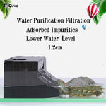 Turtle Tank Filter Low Water Level Clean Pump Tortoise Pond Oxygen Increasing Pump Tool 3W Bottom Filter For Aquatic Reptiles