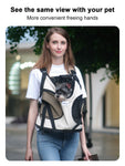 Puppy Kitten Travel Chest Sling Bag Pet Front Cat Dog Carrier Breathable Canvas Portable Backpack Cross Shoulder Strap