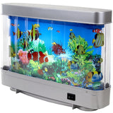Newest LED Swimming Fish Desktop Night Light Artificial Aquarium Table Lamps Multi Colored Lighting for Bedroom Decorative