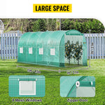VEVOR Walk-in Tunnel Greenhouse Galvanized Frame &amp; Waterproof Cover 15x7x7/10x7x7/20x10x7/12x7x7 ft Greenhouses &amp; Cold Frames