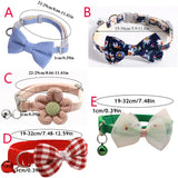 1PC Plaid Print Pet Puppy Dogs Adjustable Bow Tie Collar Necktie Bowknot Checkered Bowtie Holiday Wedding Decoration Accessories