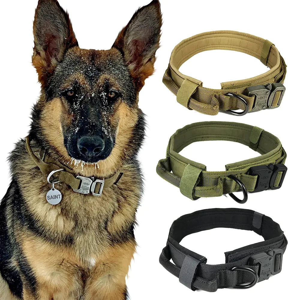Tactical Adjustable Nylon Dog Collar with Camouflage