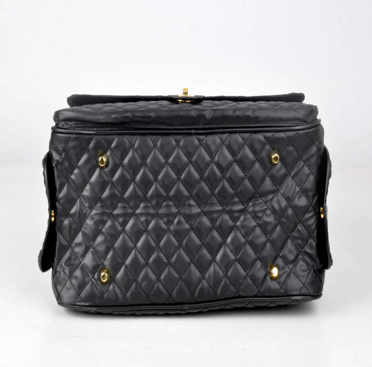 Checkered Pet Carrier Backpack for Dogs and Cats