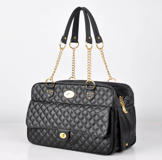 Checkered Pet Carrier Backpack for Dogs and Cats