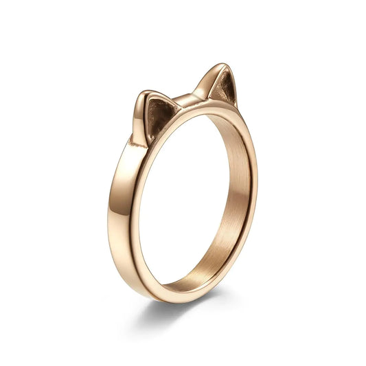 Feline Grace Stainless Steel Ring