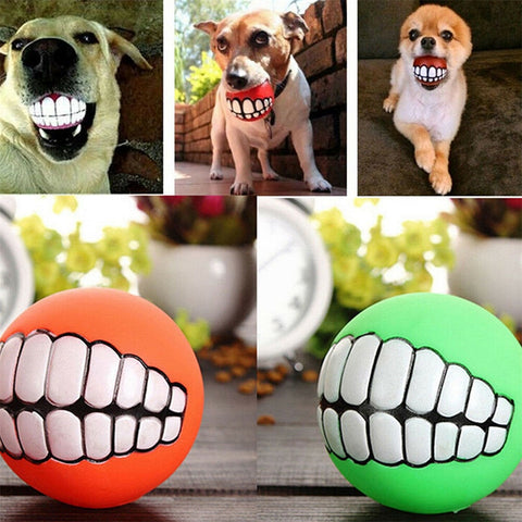 Pet Dog Ball Teeth Squeaky Dog Sound