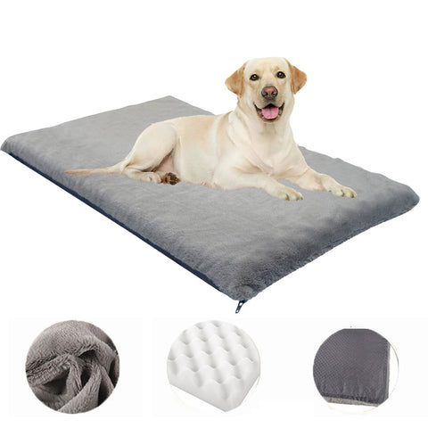 Large Dog Bed Mat Orthopedic Memory Foam Removable Washable For Small Medium Large Pets