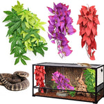 12 Inch Reptile Lizards Terrarium Decoration DIY Aquarium Fish Tank Plant Fake Hanging Realistic Artificial Vine Pet Supplies