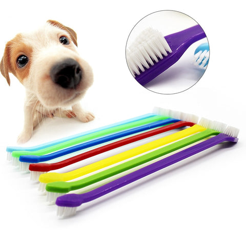 Resuable Cat Dog Brush Bad Breath Remover Hygiene Multi-angle Clean Durable