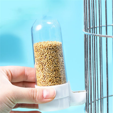 Automatic Bird Feeder Bird Waterer Food Feeder Stable Bird Cage Accessories Drinking Bottle For Pig-eon Quail Lovebirds Parrot