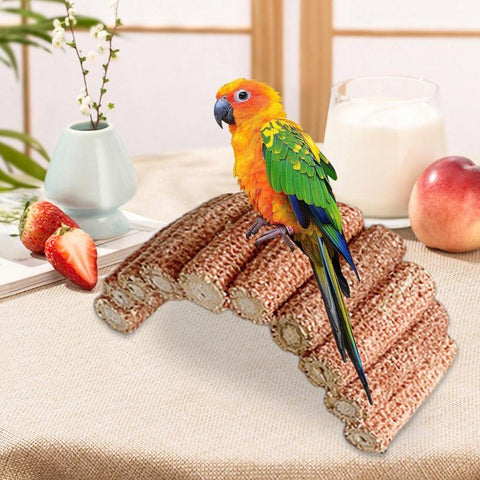 Pet Bridge Climbing Bendable Parrot Ladder Hide Tunnel Toy House Accessories For Hamster Chinchilla Rabbit And Guinea Pig