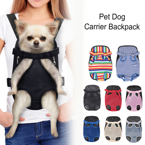 Breathable Mesh Pet Backpack Carrier for Small Dogs & Cats Chihuahua-Friendly Outdoor Travel Shoulder Bag with Handle