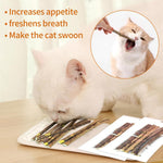 Pet Products Natural Catnip Molar Sticks Cleans Teeth