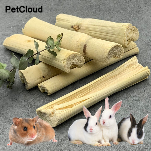 Natural Small Pet Sweet Bamboo Molar Chew Toy For Hamster  Guinea Pig Squirrel Rabbit Chinchilla Cleaning Teeth Bamboo Stick