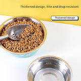 Non-slip Dog Bowls For Small Medium Large Dog Feeder Bowls Drinkers Stainless Steel High Capacity Pet Feeders