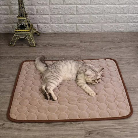 2023 NEW Cooling Mat Breathable Ice Silk Cooling Pad For Dogs Cats Summer Comfortable Soft Cooling Mattress Pad