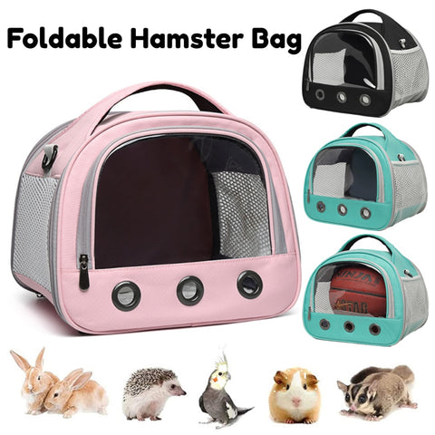 Rabbit Transport Bag Foldable Hamster Bag Portable Guinea Pig Shoulder Bag Small Dog Transport Bag Cat Carrier Animal Supplies