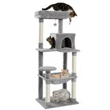 Cat Tree Tower Condo Playground Cage Kitten Multi-Level Activity Center Play House Medium Scratching Post Furniture Plush